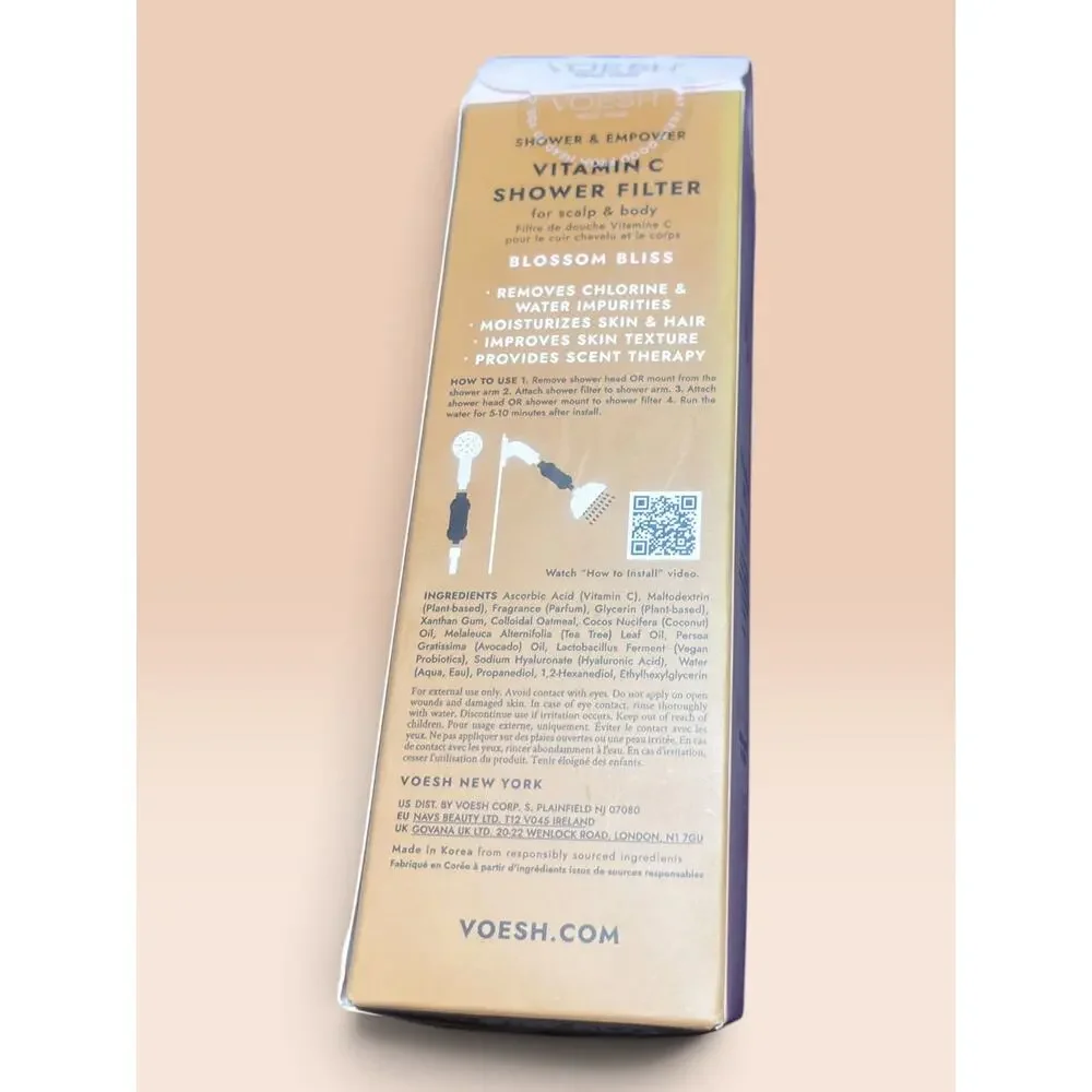 Voesh Vitamin C Shower Filter Blossom Bliss NWT For Scalp and Body NIB